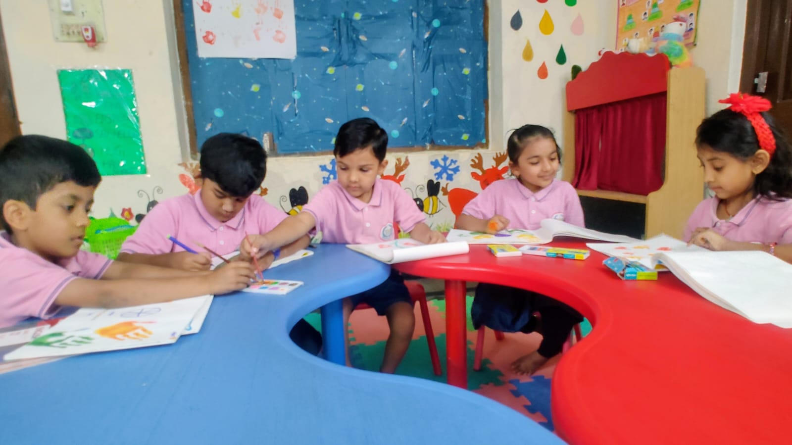 Story time at Tag Play School preschool Masab Tank